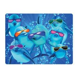 Obrázek z Pohlednice 3D 16cm - delfíni s brýlemi (25) 